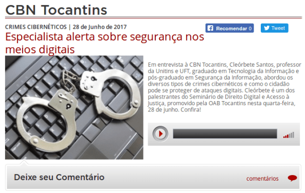 cleorbete-entrevista-crimes-digitais-radio-cbn