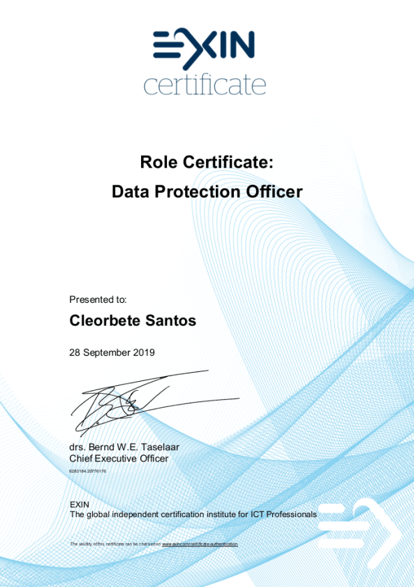 cleorbete-exin-dpo-data-protection-officer-certificate